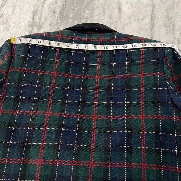 Sag Harbor Vintage Plaid Suit Jacket Blazer Metallic Holiday Woman Size 8 - Picture 12 of 12